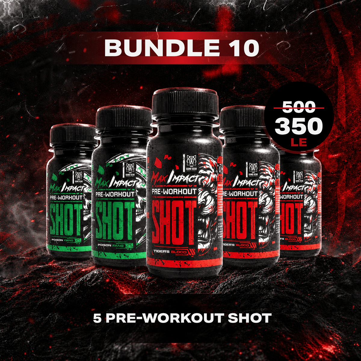 5 Pre-Workout shot - Game Gear nutrition