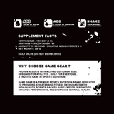 Creatine Monohydrate - Tiger’s Blood - 60 Servings - Game Gear nutrition