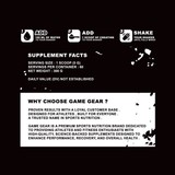 Creatine Monohydrate - Unflavored - 60 Servings - Game Gear nutrition