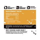 Iso Soya Protein - Strawberry - 30 Servings - Game Gear nutrition