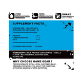 MILK PROTEIN - Vanilla - 30 servings - Game Gear nutrition