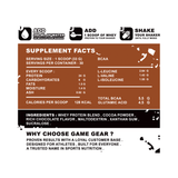 Whey Protein - Chocolate - 30 Servings - Game Gear nutrition